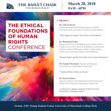 Ethical Foundations of Human Rights conference poster