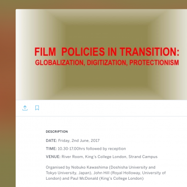 Film Policies in Transition conference web page image